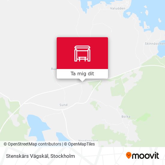 Stenskärs Vägskäl karta