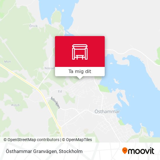 Östhammar Granvägen karta