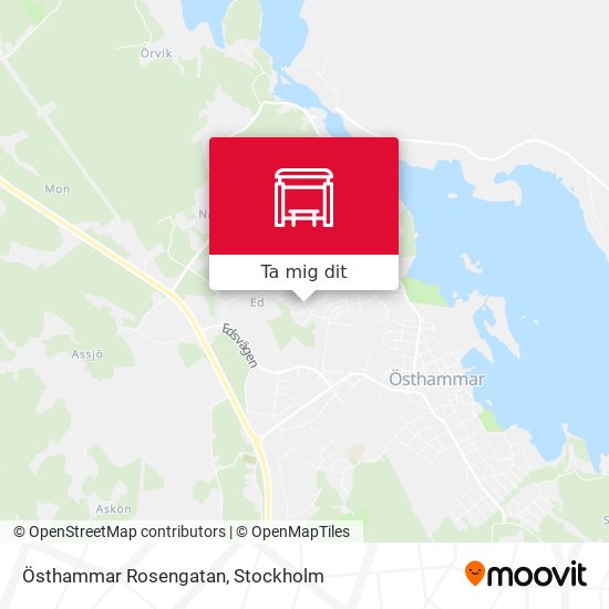 Östhammar Rosengatan karta