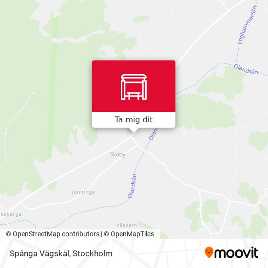 Spånga Vägskäl karta