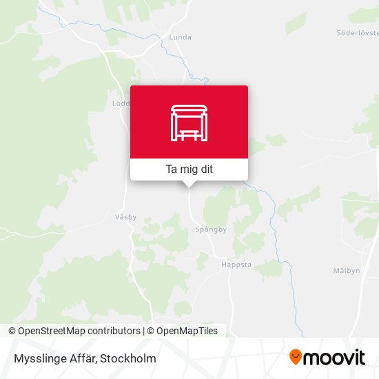 Mysslinge Affär karta