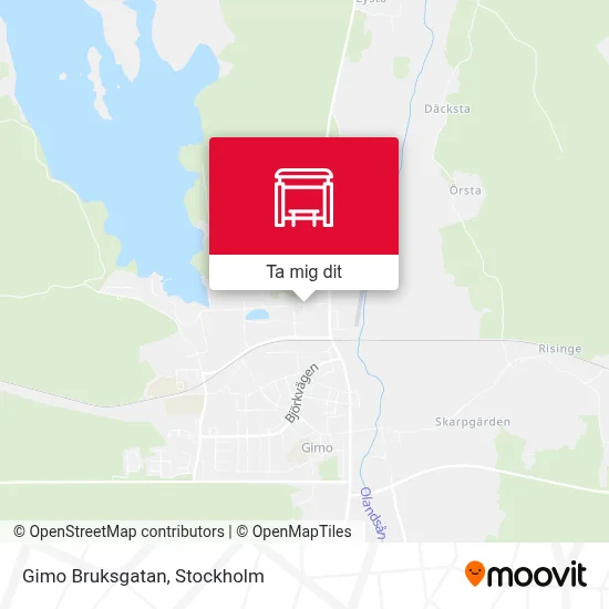 Gimo Bruksgatan karta