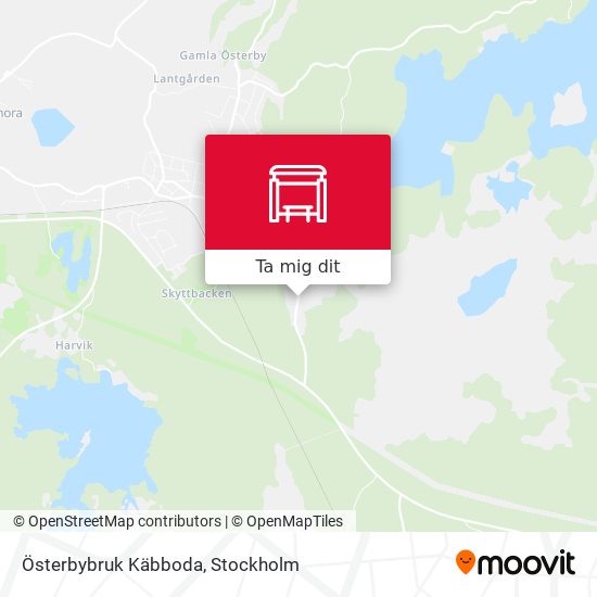 Österbybruk Käbboda karta