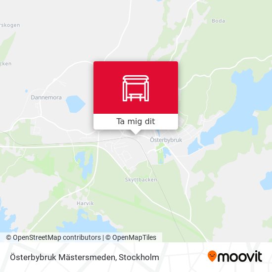 Österbybruk Mästersmeden karta
