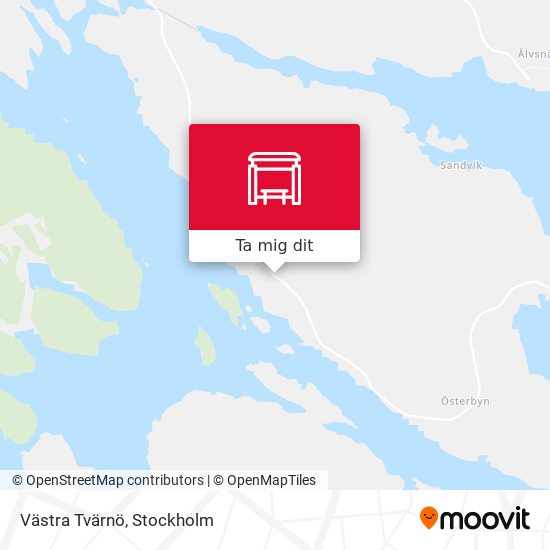 Västra Tvärnö karta