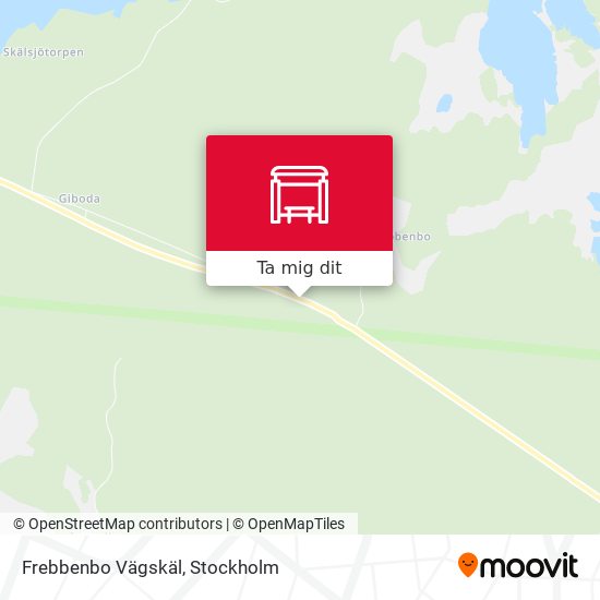 Frebbenbo Vägskäl karta