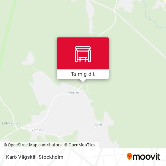 Karö Vägskäl karta