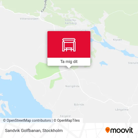 Sandvik Golfbanan karta