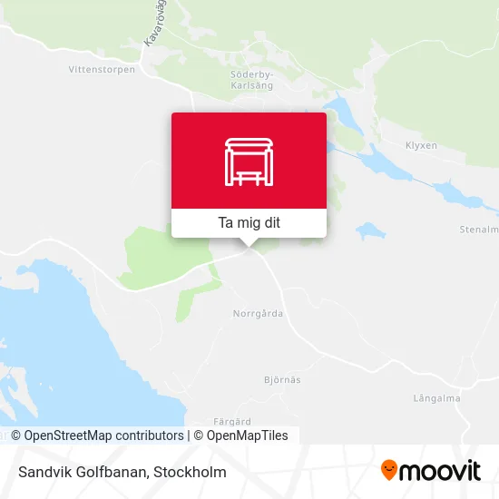 Sandvik Golfbanan karta