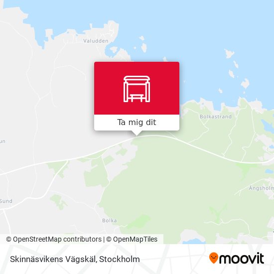 Skinnäsvikens Vägskäl karta