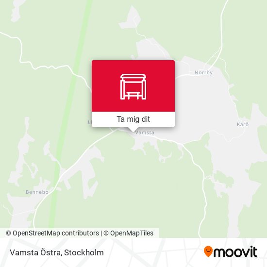 Vamsta Östra karta