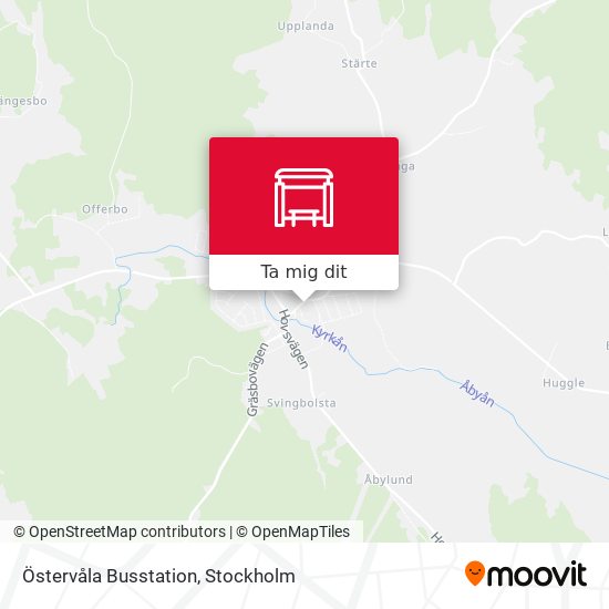 Östervåla Busstation karta