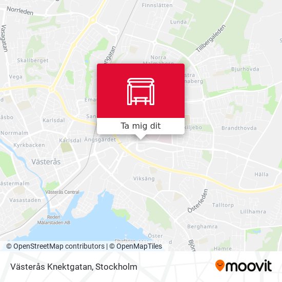 Västerås Knektgatan karta