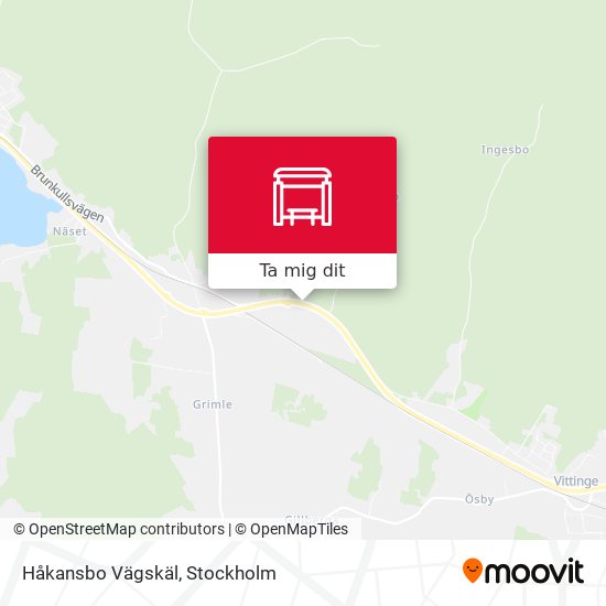 Håkansbo Vägskäl karta