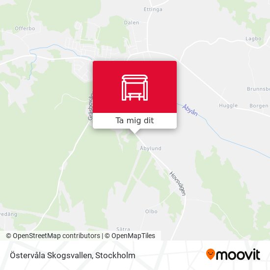 Östervåla Skogsvallen karta