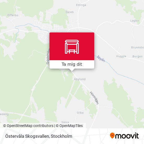 Östervåla Skogsvallen karta