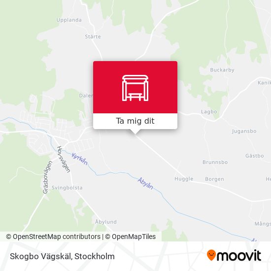 Skogbo Vägskäl karta