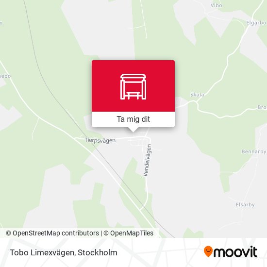 Tobo Limexvägen karta