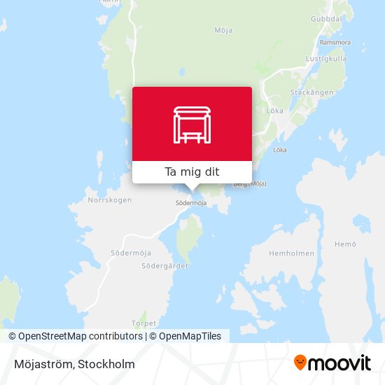 Möjaström karta