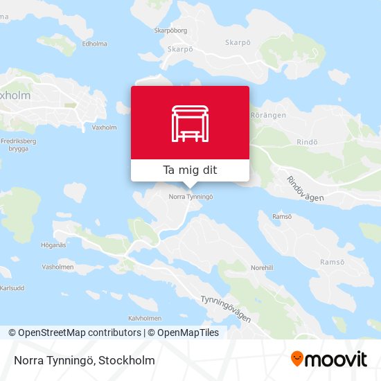 Norra Tynningö karta