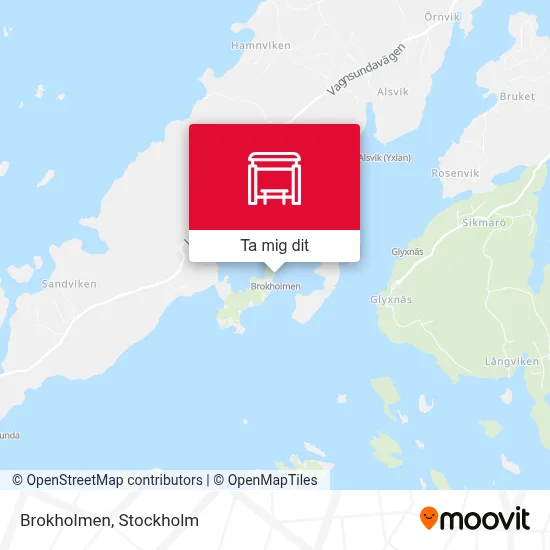 Brokholmen karta