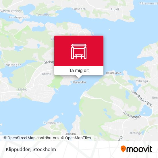 Klippudden karta