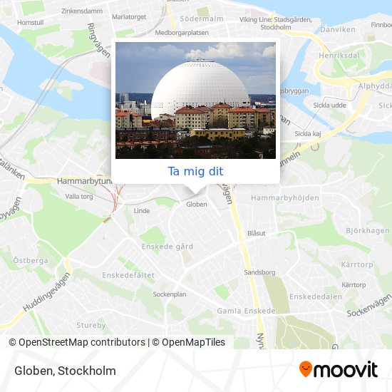 Globen karta