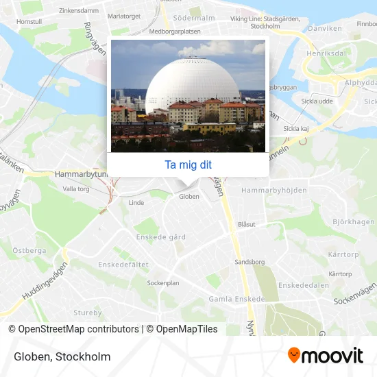 Globen karta