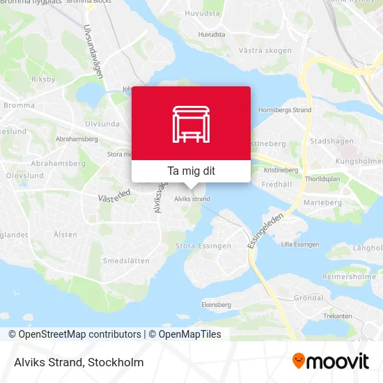 Alviks Strand karta