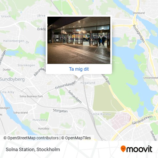Solna Station karta