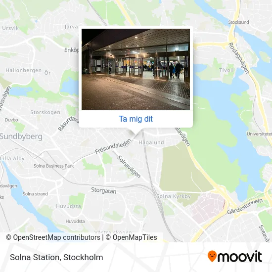Solna Station karta