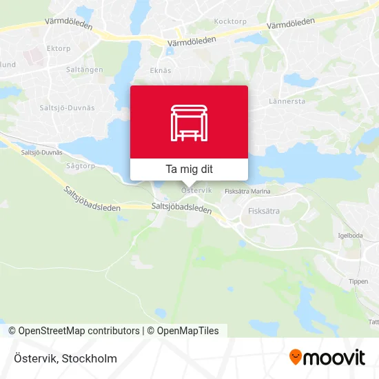 Östervik karta