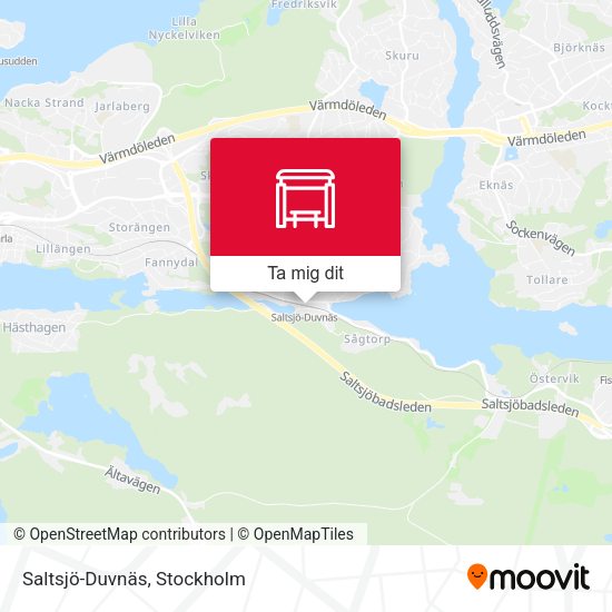 Saltsjö-Duvnäs karta