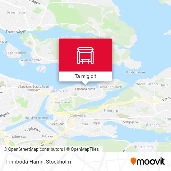 Finnboda Hamn karta