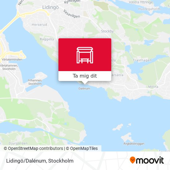 Lidingö/Dalénum karta