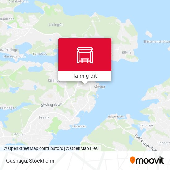 Gåshaga karta