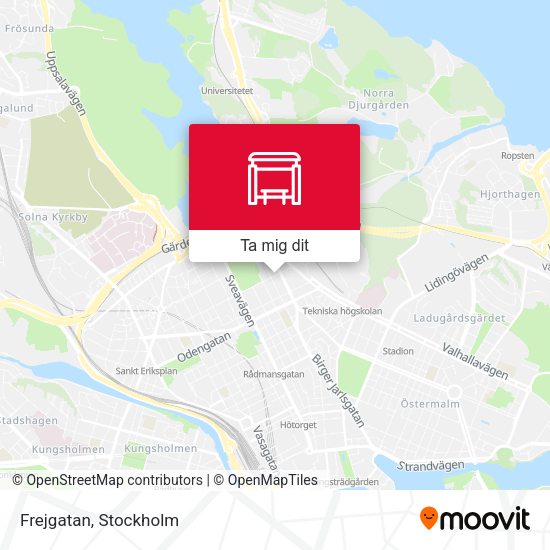 Frejgatan karta