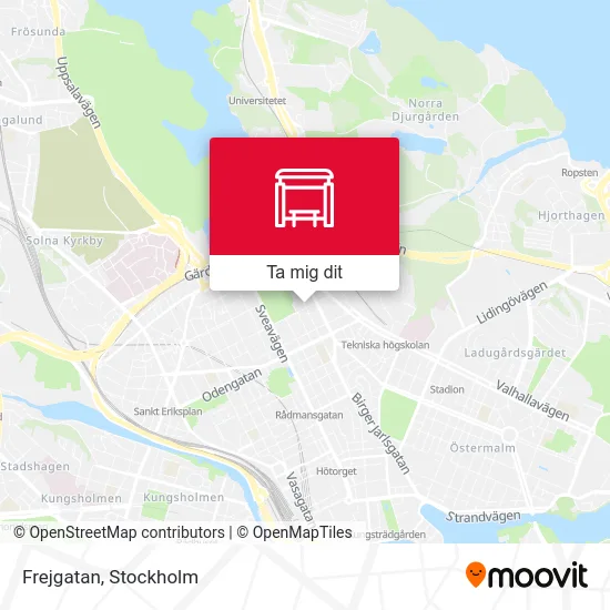 Frejgatan karta