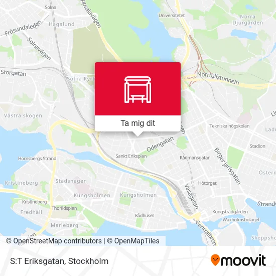 S:T Eriksgatan karta