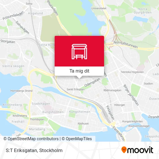 S:T Eriksgatan karta