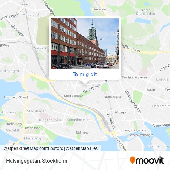 Hälsingegatan karta