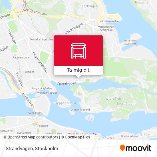 Strandvägen karta