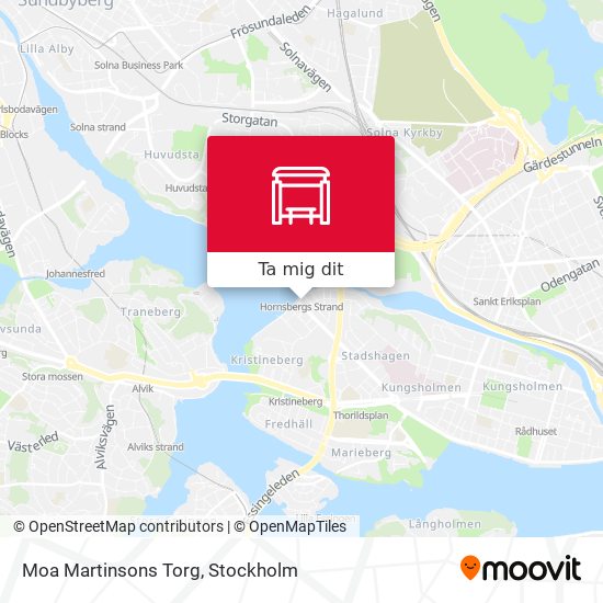 Moa Martinsons Torg karta