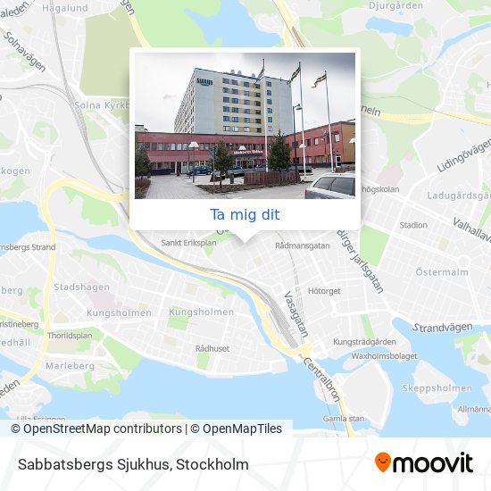 Sabbatsbergs Sjukhus karta