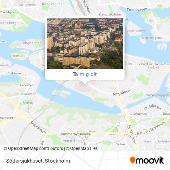 Södersjukhuset karta