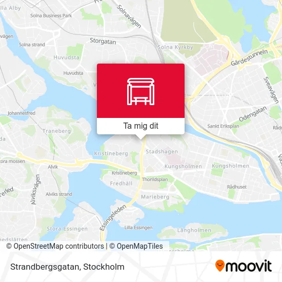 Strandbergsgatan karta
