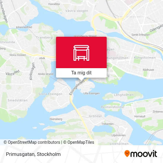 Primusgatan karta