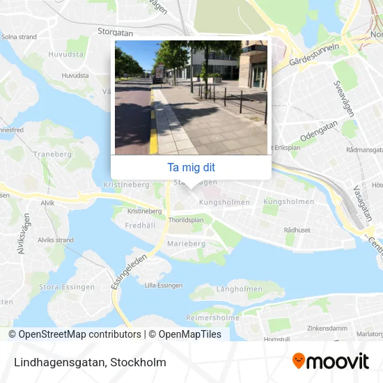 Lindhagensgatan karta