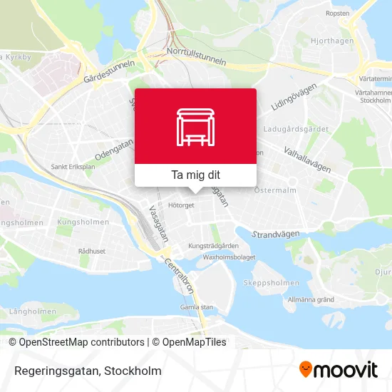 Regeringsgatan karta