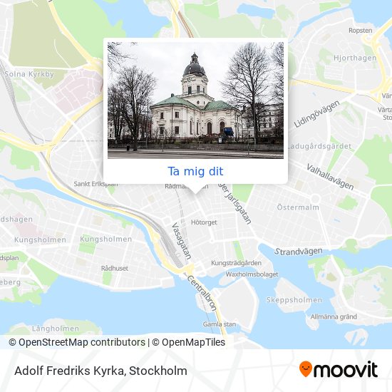 Adolf Fredriks Kyrka karta